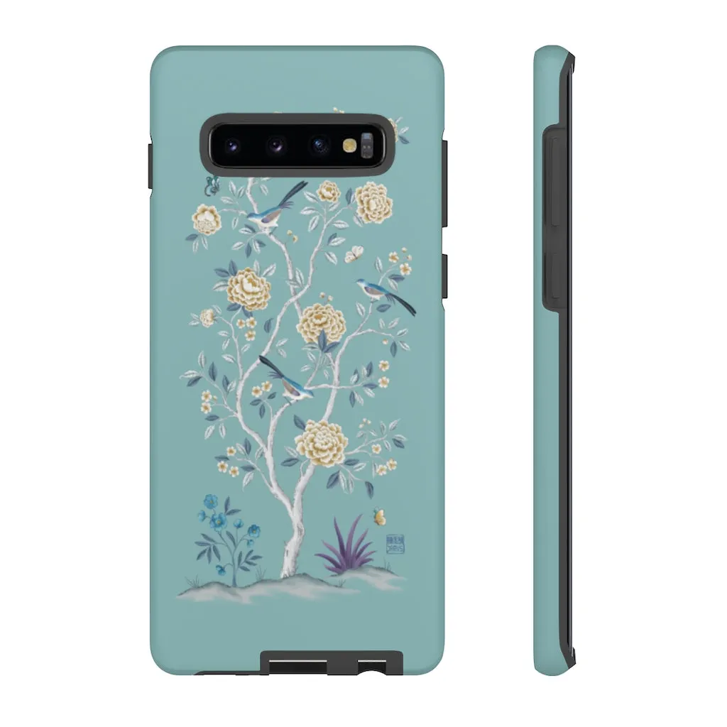 The Peony Tree - Teal Phone Case