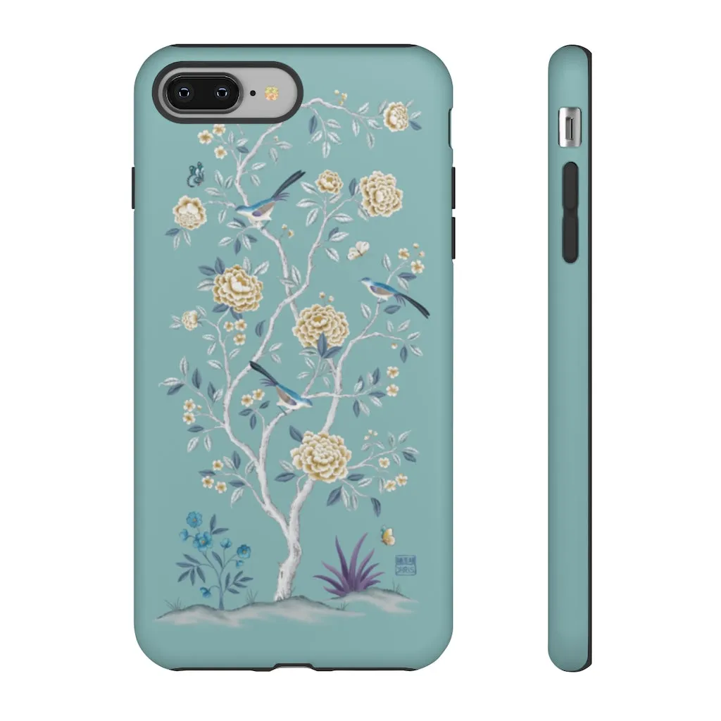 The Peony Tree - Teal Phone Case