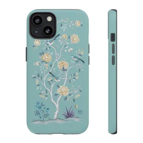 The Peony Tree - Teal Phone Case