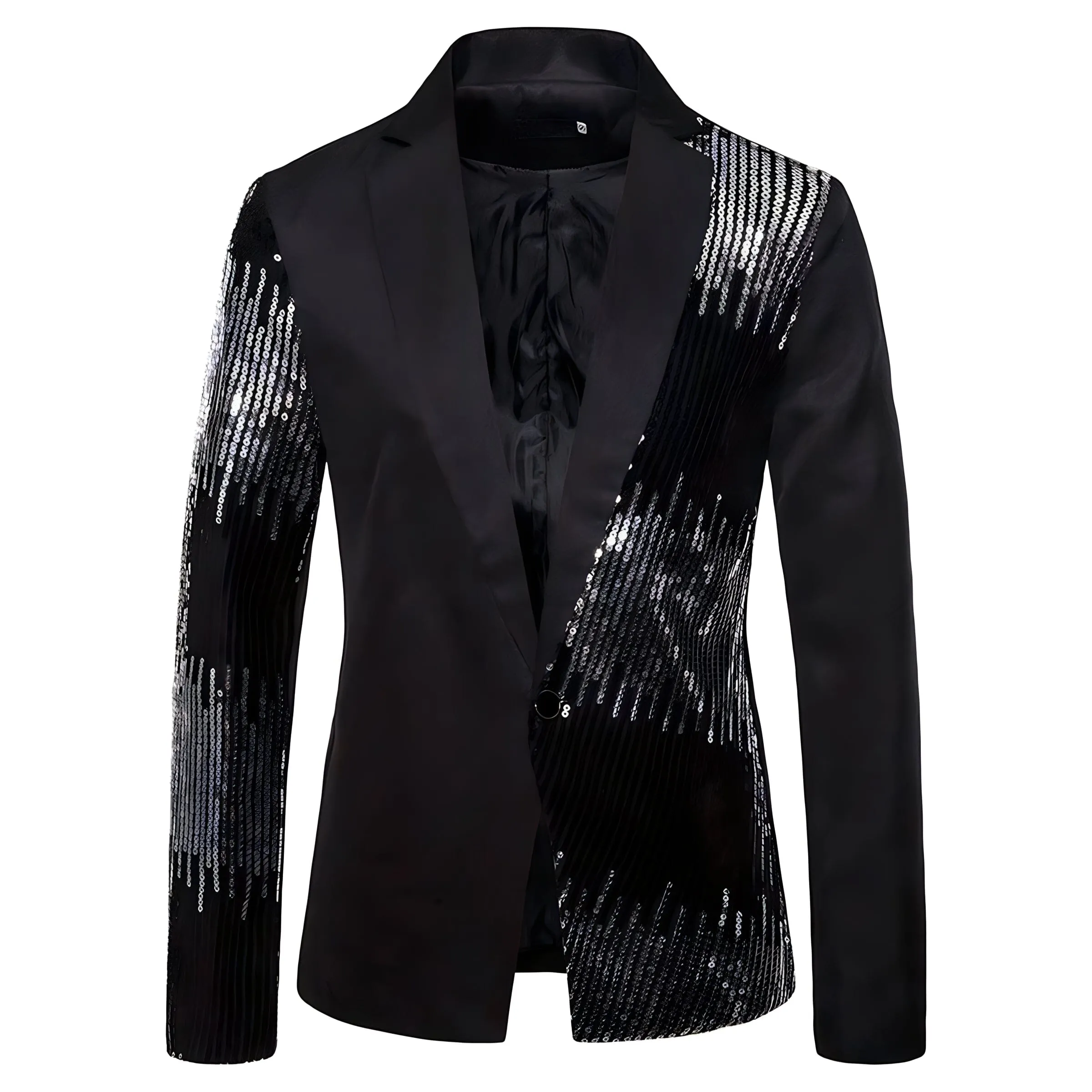 The Strass Slim Fit Blazer Suit Jacket - Jet Black