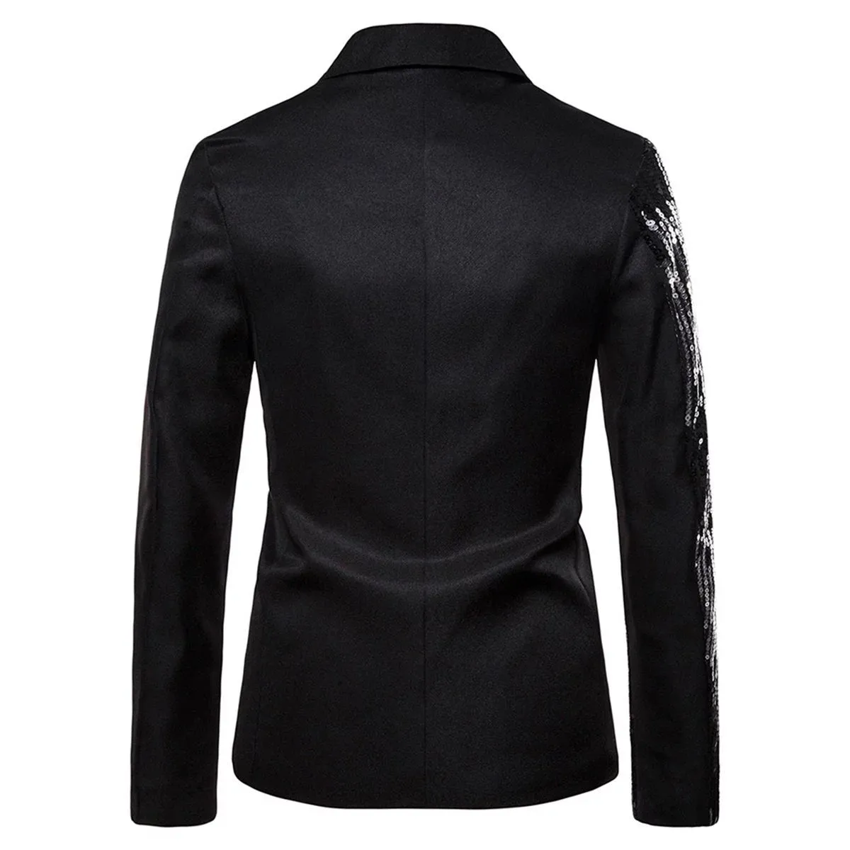 The Strass Slim Fit Blazer Suit Jacket - Jet Black