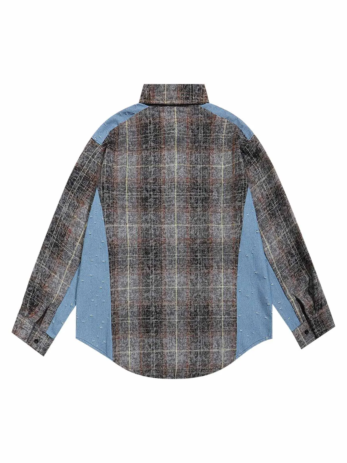 Thesupermade High Street Ripped Patchwork Shirt