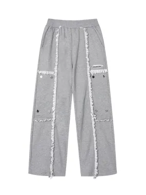 Thesupermade High Street Spliced Button Patchwork Pants