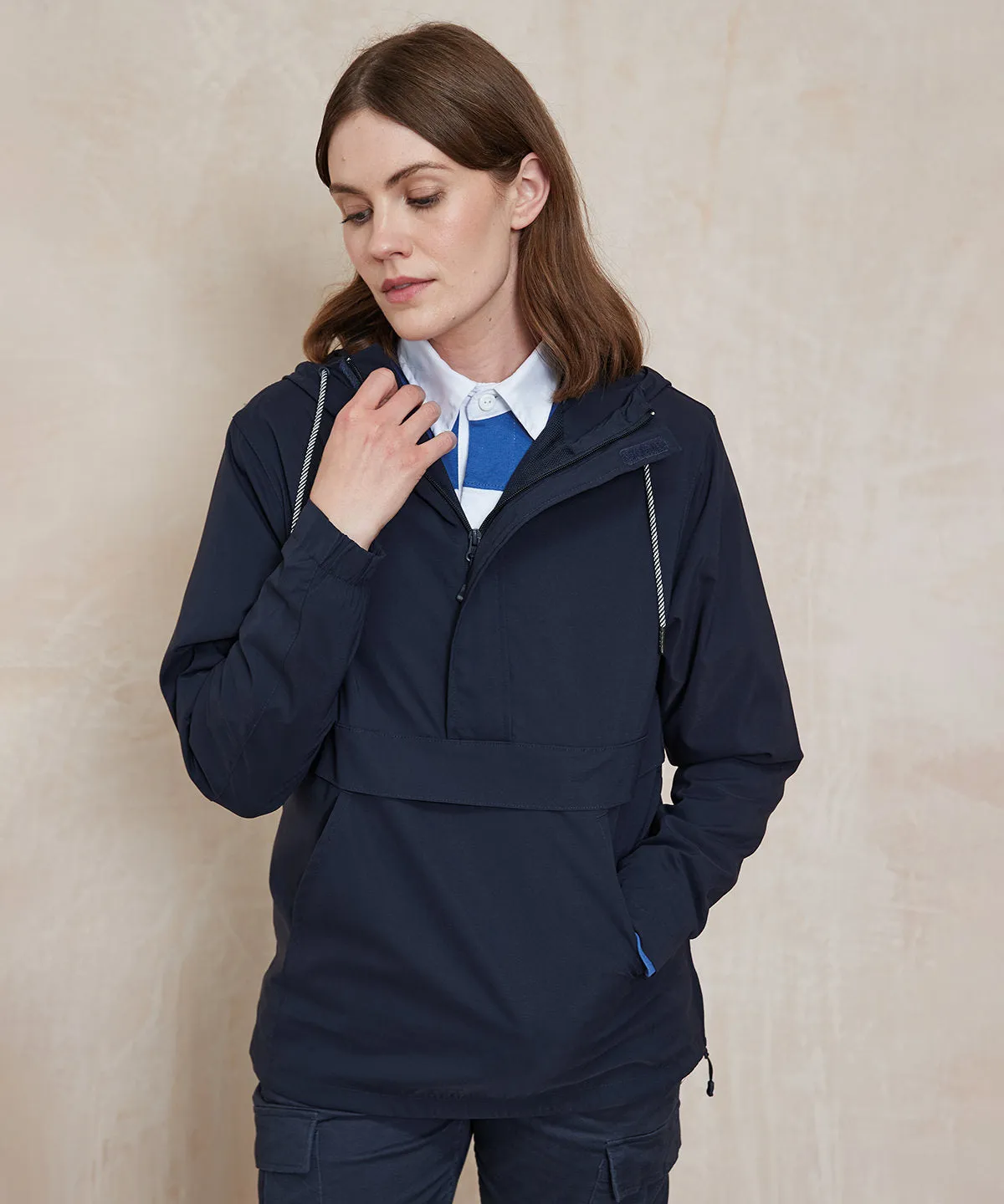 Unisex Front Row Pullover Half Zip Rain Jacket {FR905}