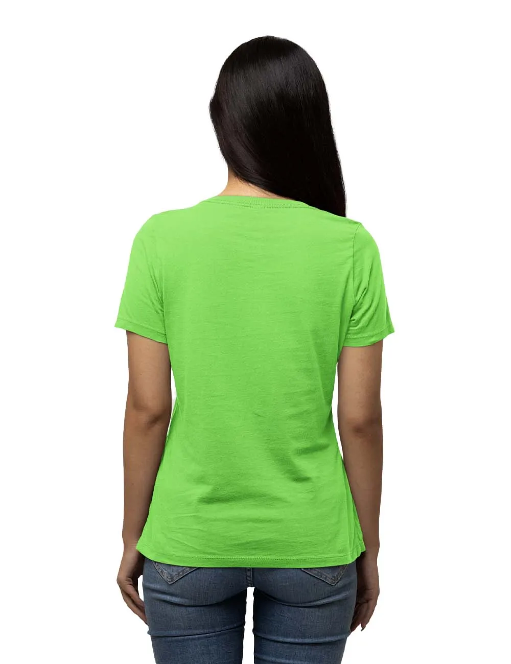 WOMENS BTS -2 PRINTED TSHIRT - LIGHT GREEN