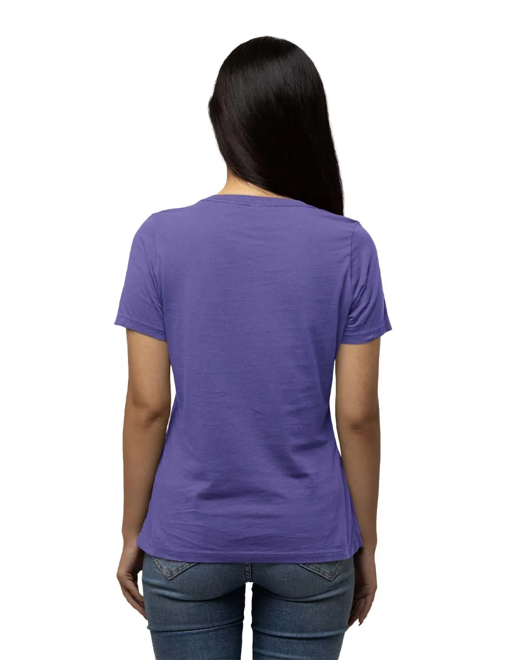 WOMENS BTS -3 PRINTED TSHIRT - VIOLET