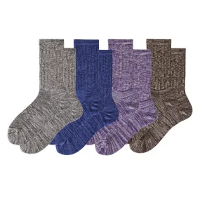 Women's Touch Wear Everyday Cozy crew socks 4-packs